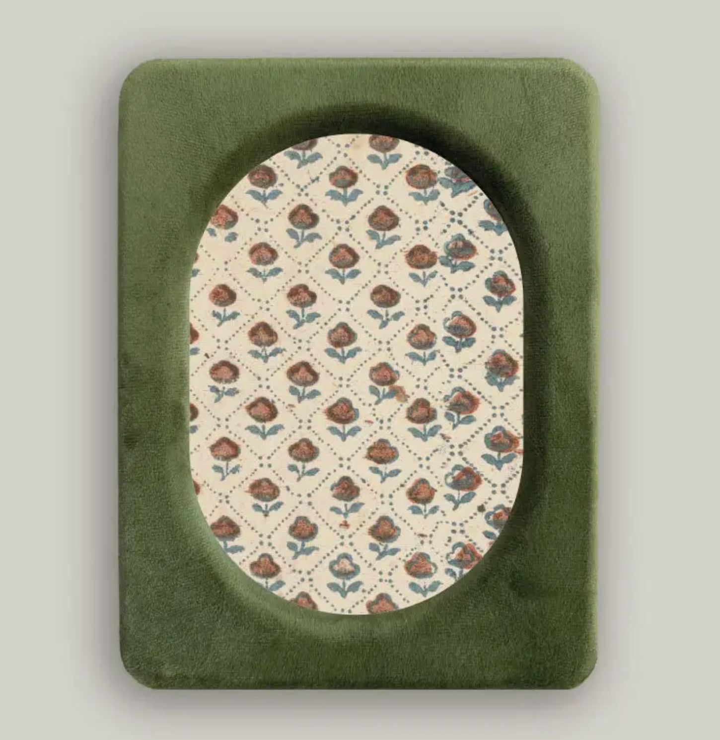 5x7 Mossy Green Velvet Frame
