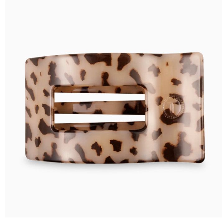 Blonde Tortoise Medium Flat Square Clip