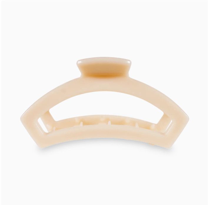 Open Hair Clip Medium- Almond Beige