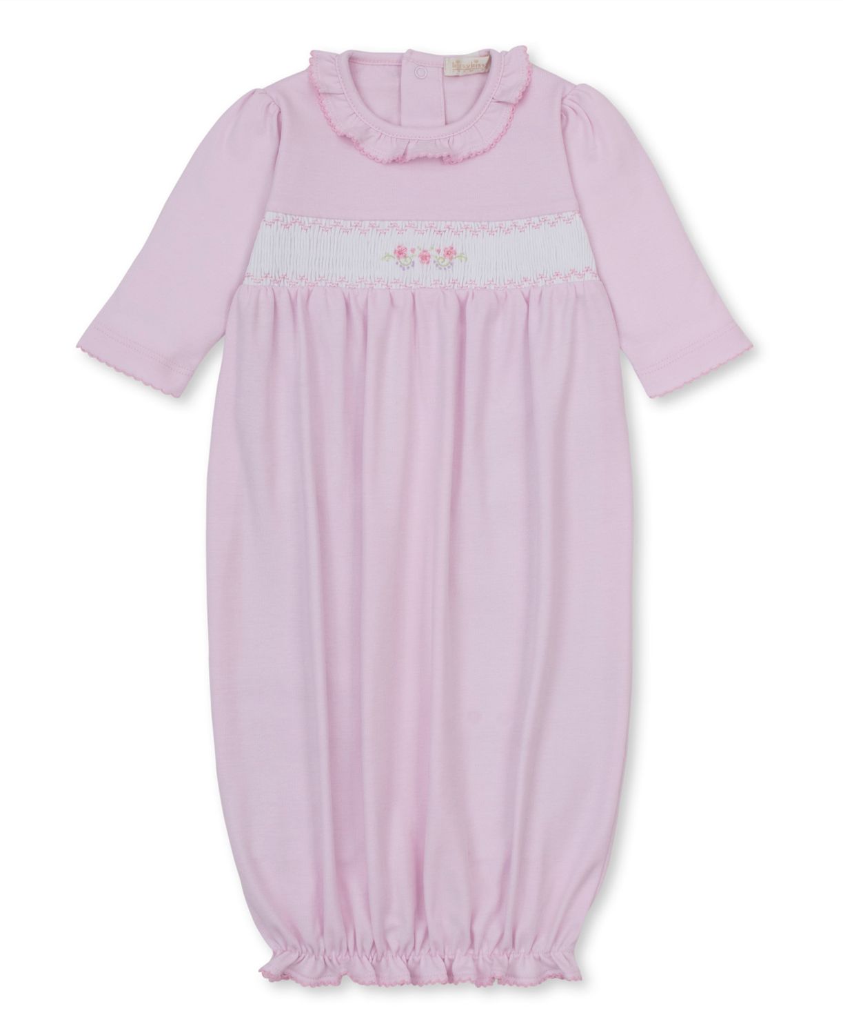 Sack w/ Hand Smocking - Pink