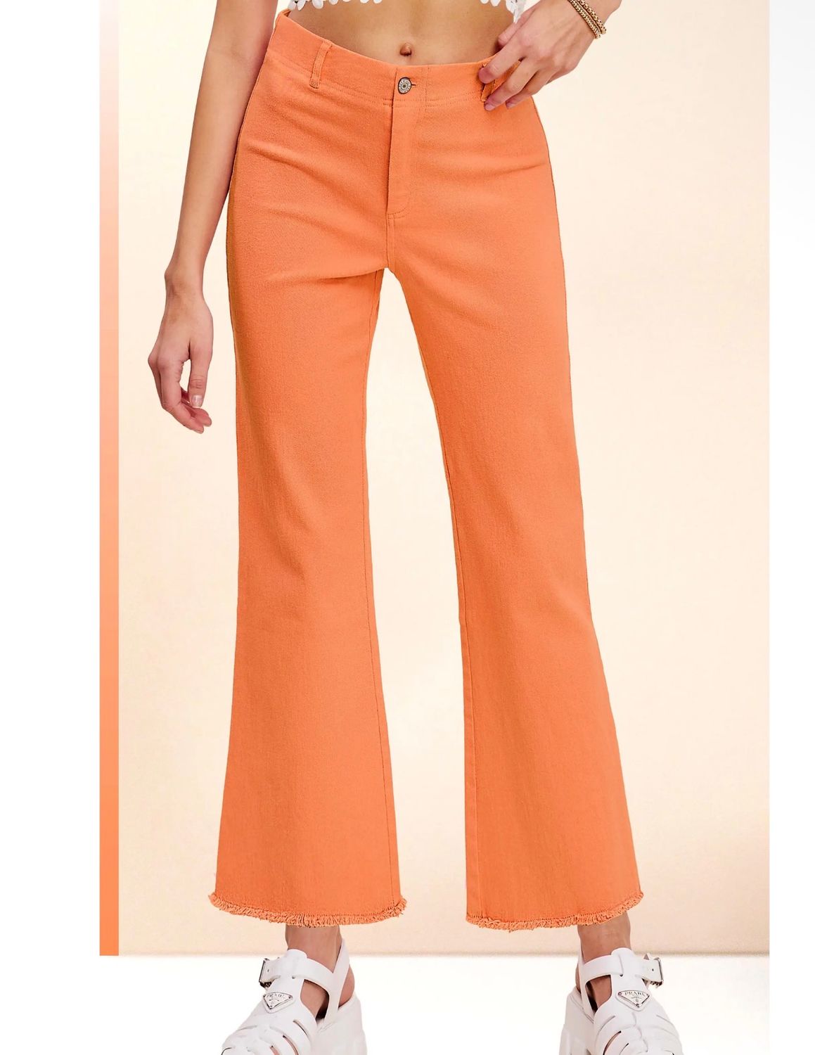 High Waisted Flare Pants- Ginger
