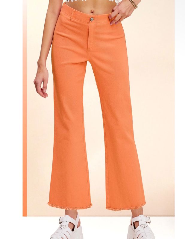 High Waisted Flare Pants- Ginger