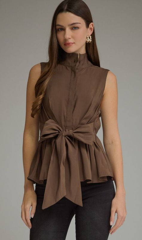 Brown Not Basic Top