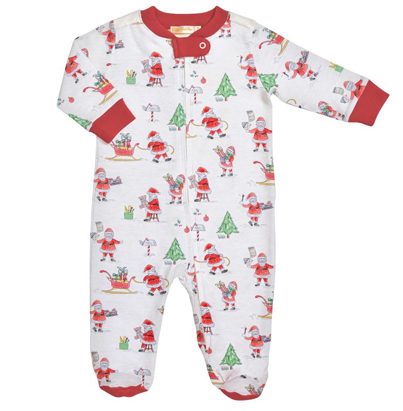 Santa's Workshop Zipped Footie