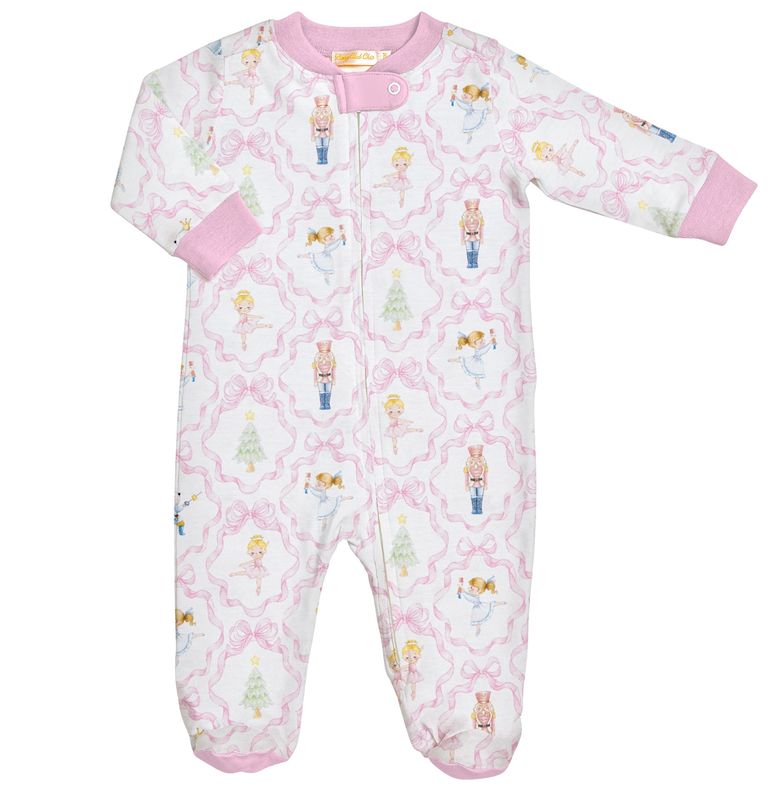 Nutcracker Dreams Zipped Footie