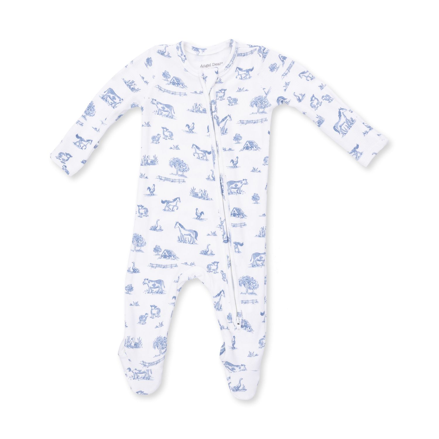 Farm Friends 2 Way Zipper Footie 