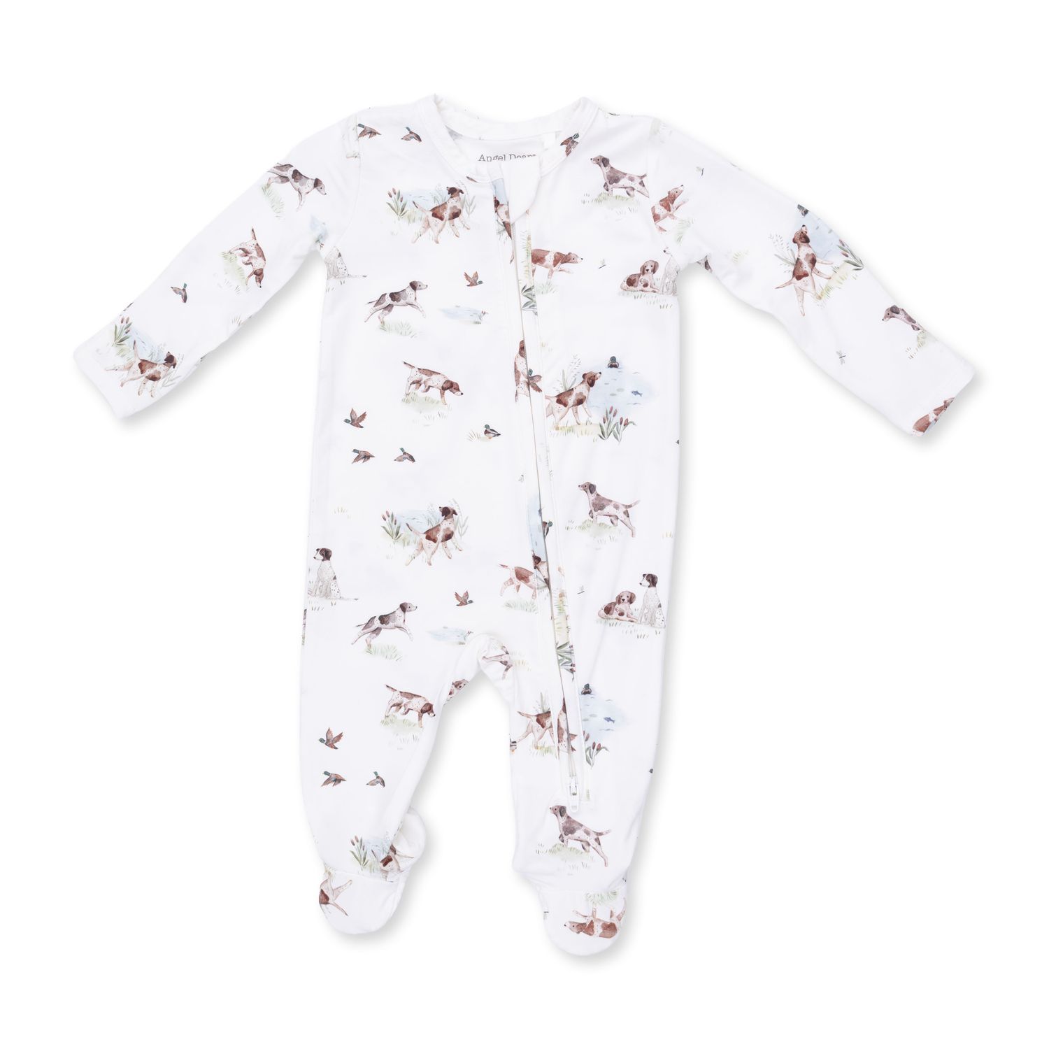 Pointer Pups &amp; Duck Buddies 2 Way Zipper Footie 