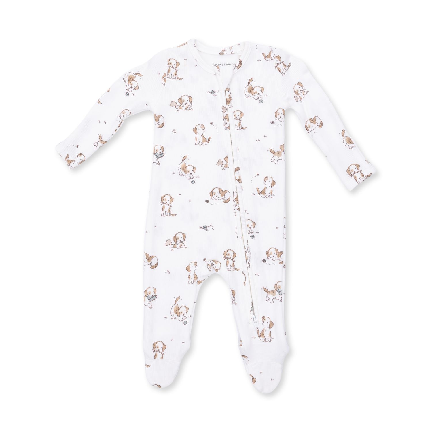 Pink Explorer Puppy 2 Way Zipper Footie 