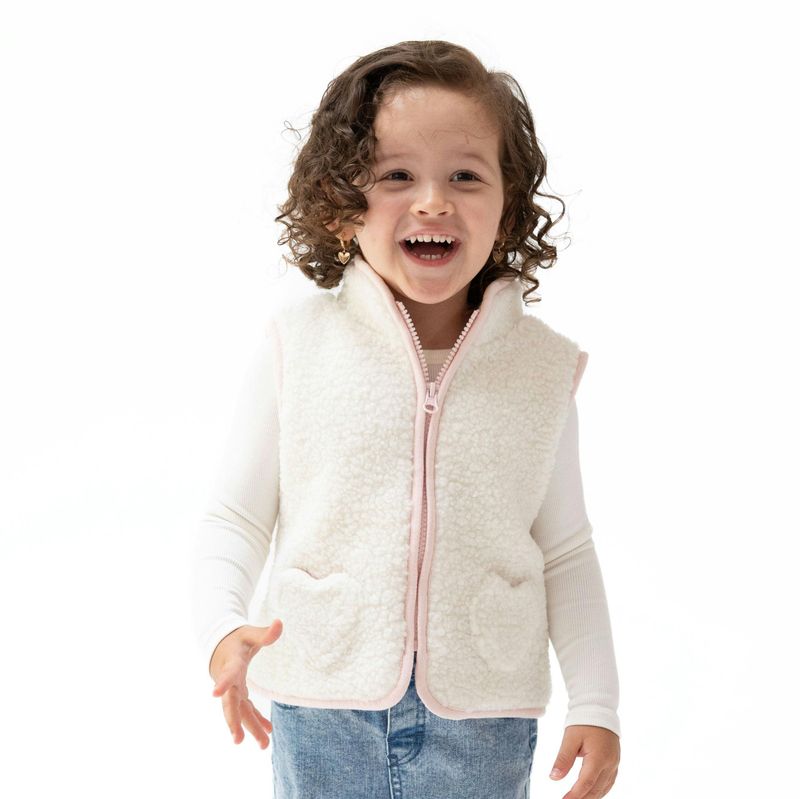 Sherpa - Zip Vest w/ Heart Pockets