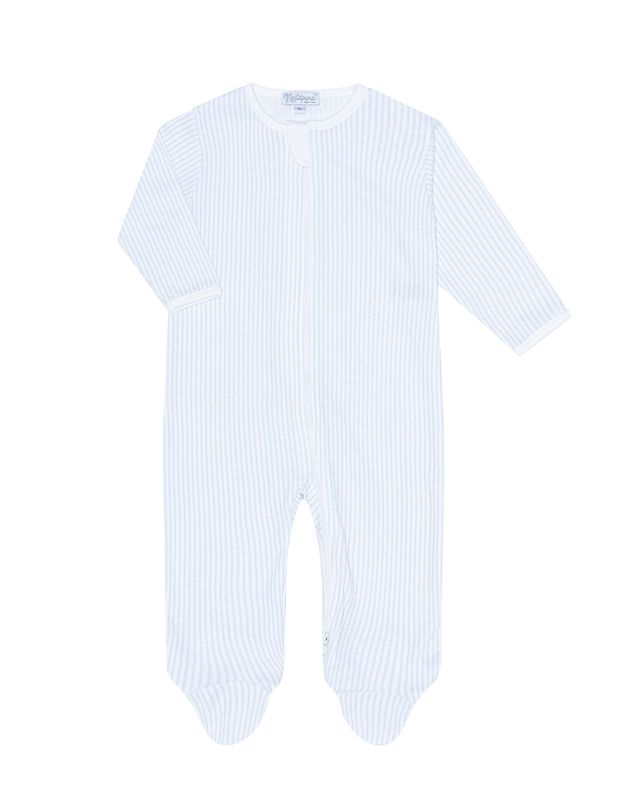 Blue Classic Stripes Footie