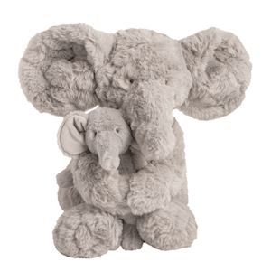 Mama &amp; Baby Elephant Plush Set