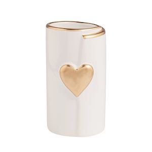 Heart Gold Motif Vase
