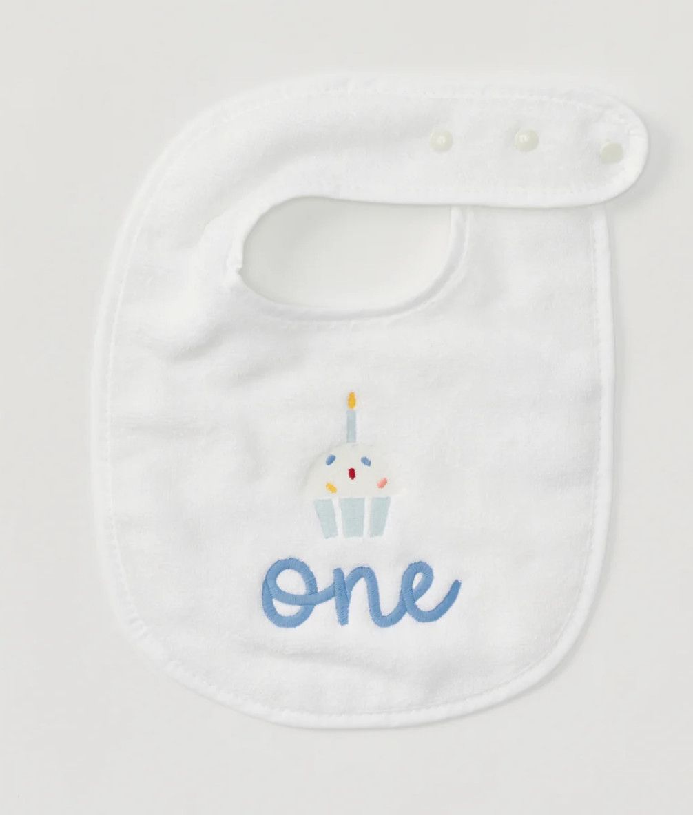 Blue Birthday Bib