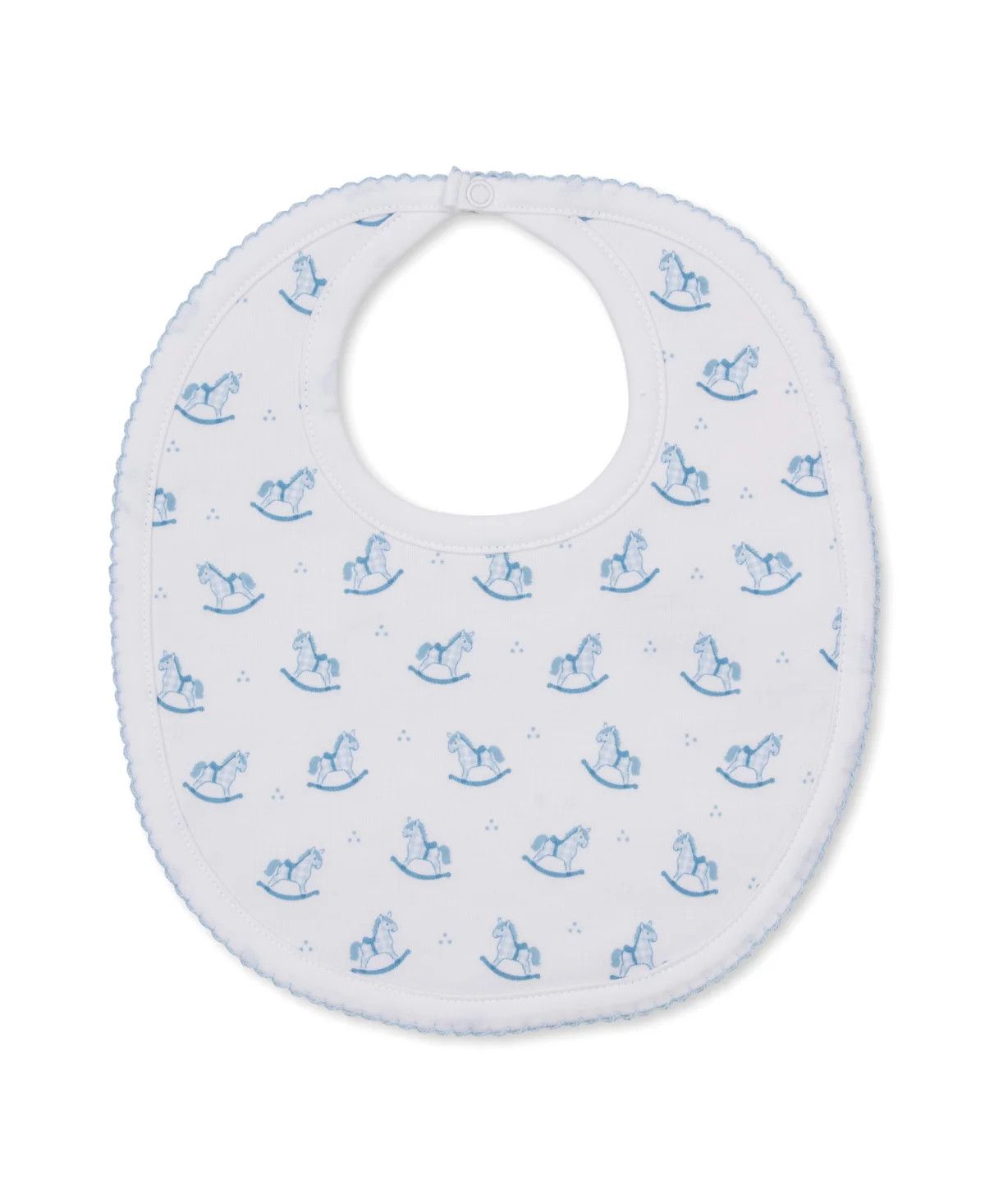 KK Gingham Rockers Blue Bib