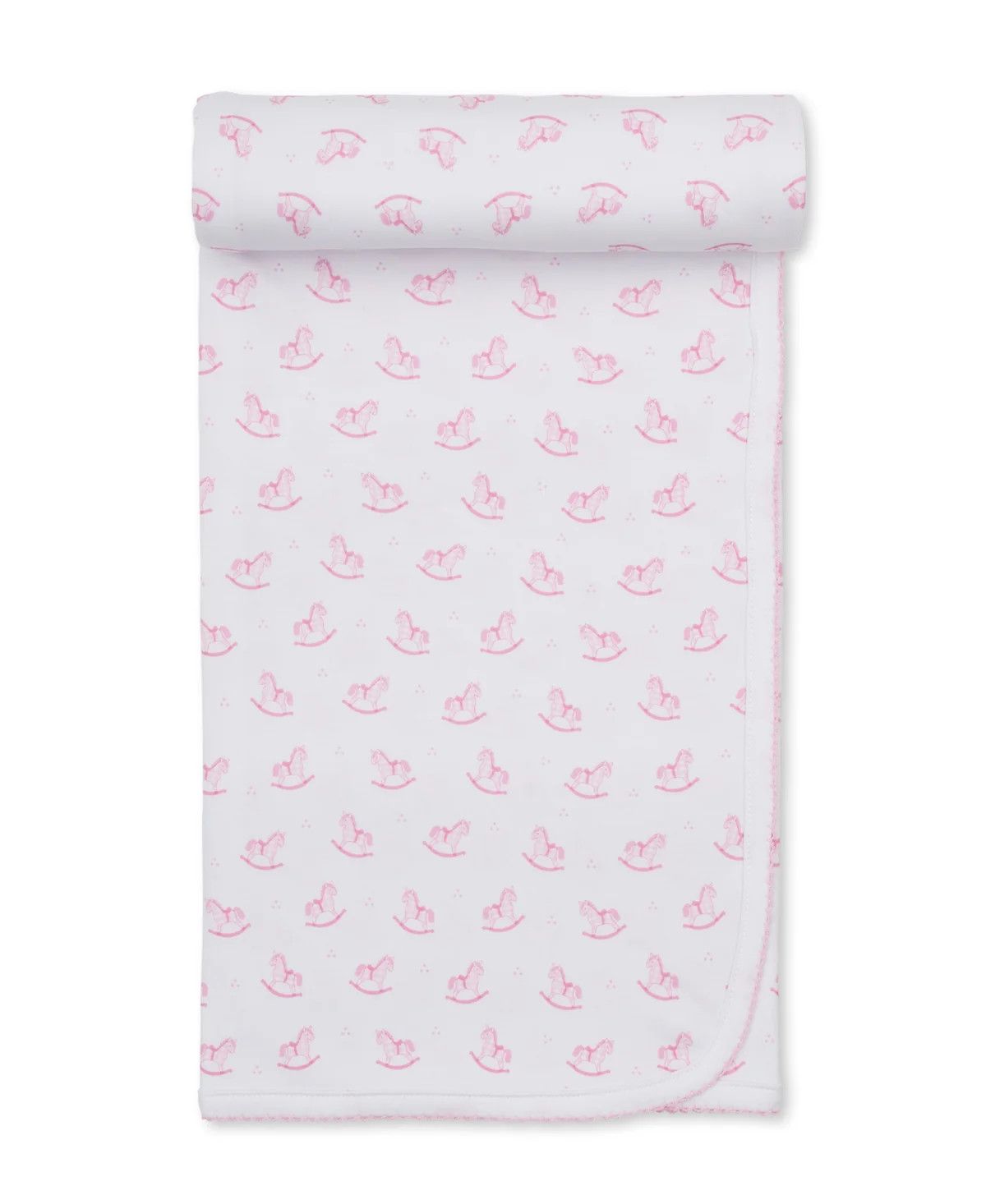 KK Gingham Rockers Burp Cloth - Pink