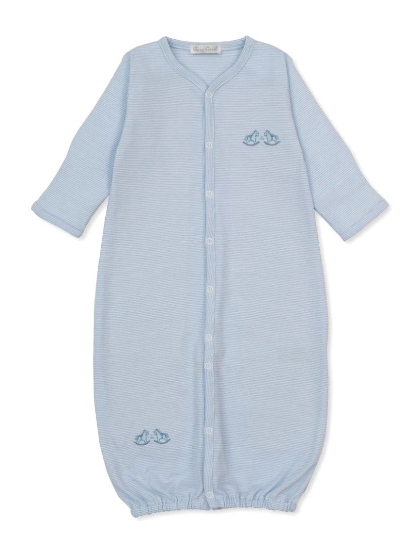 KK Gingham Rockers Blue Stripe Convertible Gown