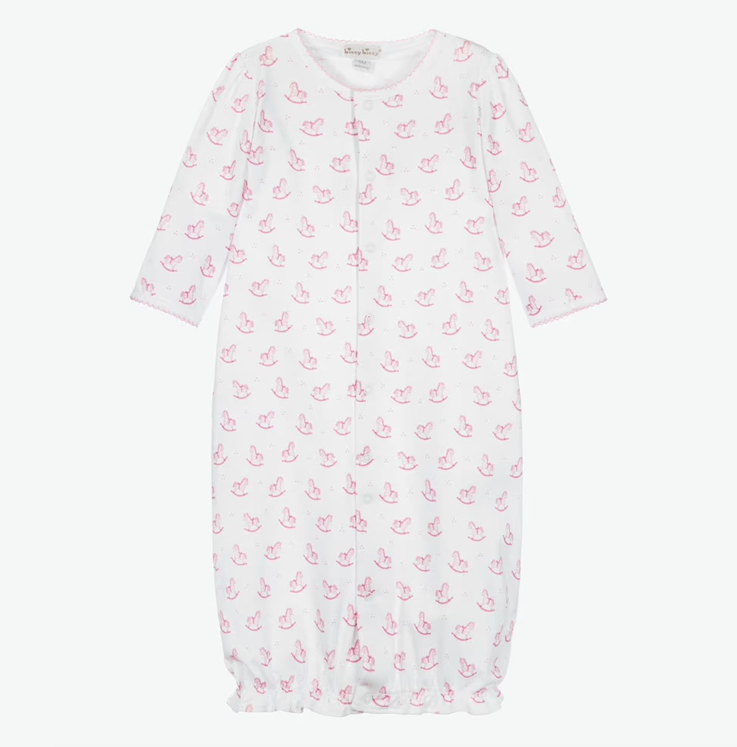 KK Gingham Rockers Pink Convertible Gown
