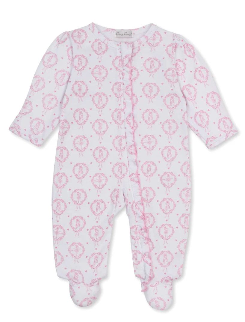 KK Petite Pirouettes Pink Snap Footie