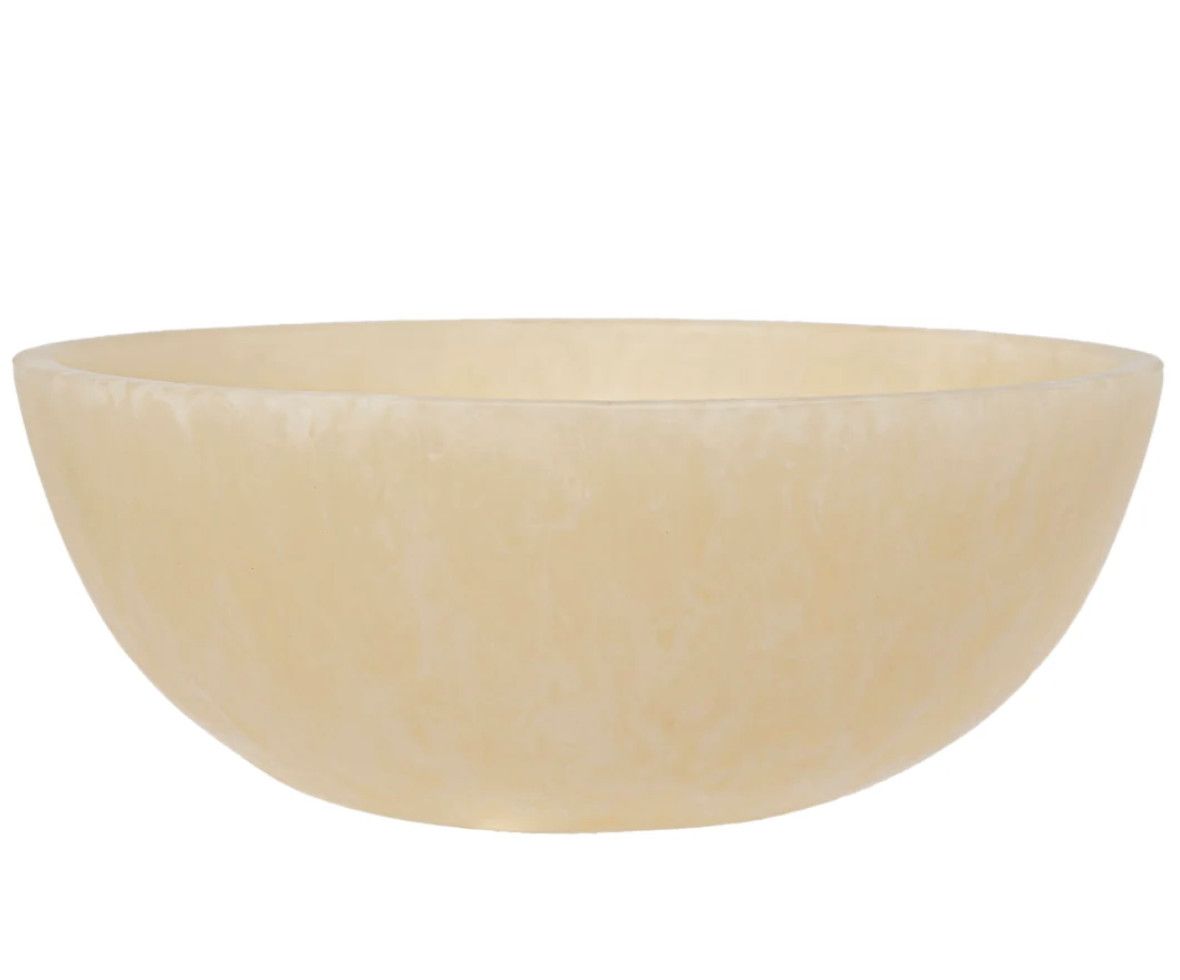 Small Cream Resin Bowl