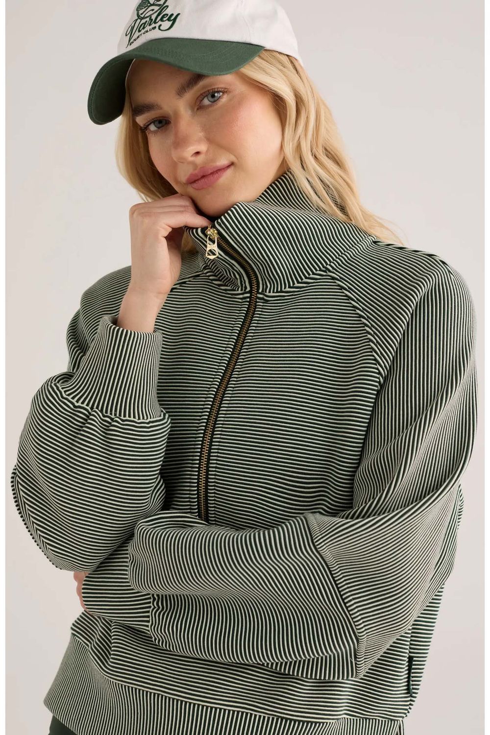Milano Half Zip Sweat 2.0 - Ponderosa Pine / Pristine