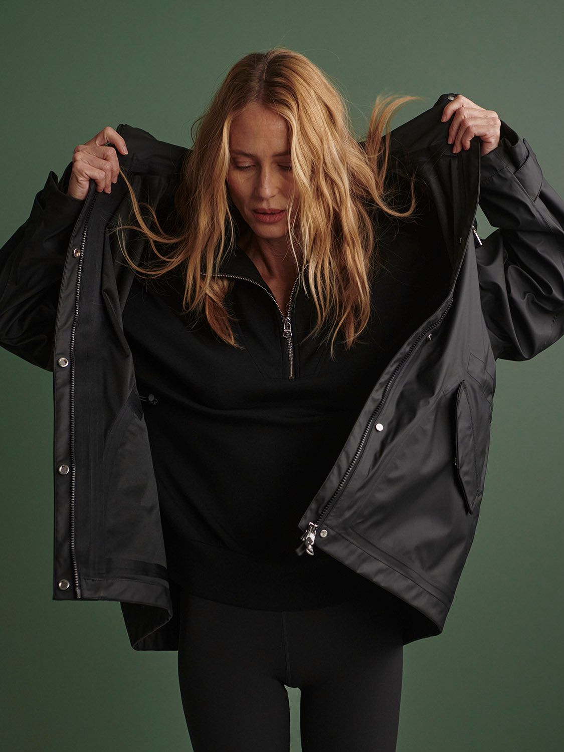 Orlen Short Rain Jacket- black