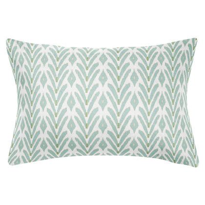 Petite Frond Blue Decorative Pillow - 14" x 20" Lumbar