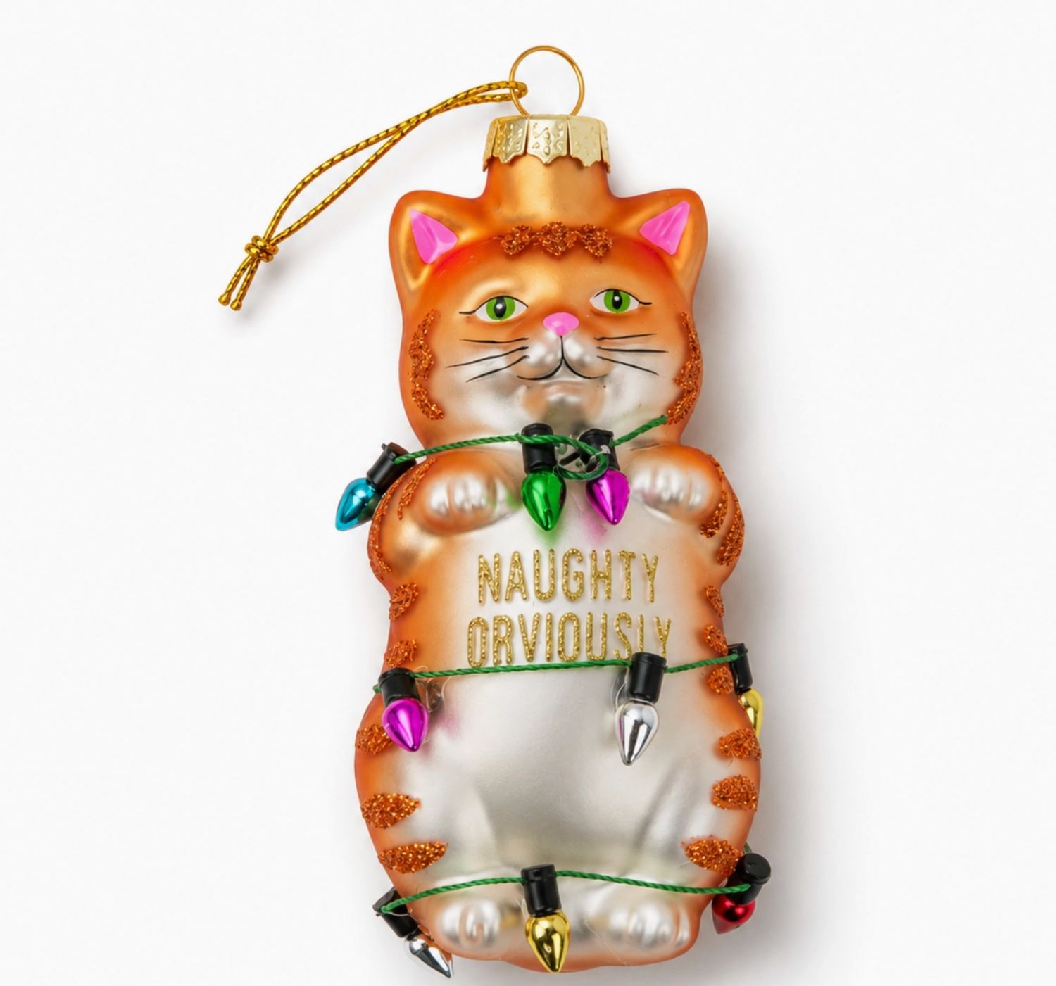 Naughty Obviously- Ornament