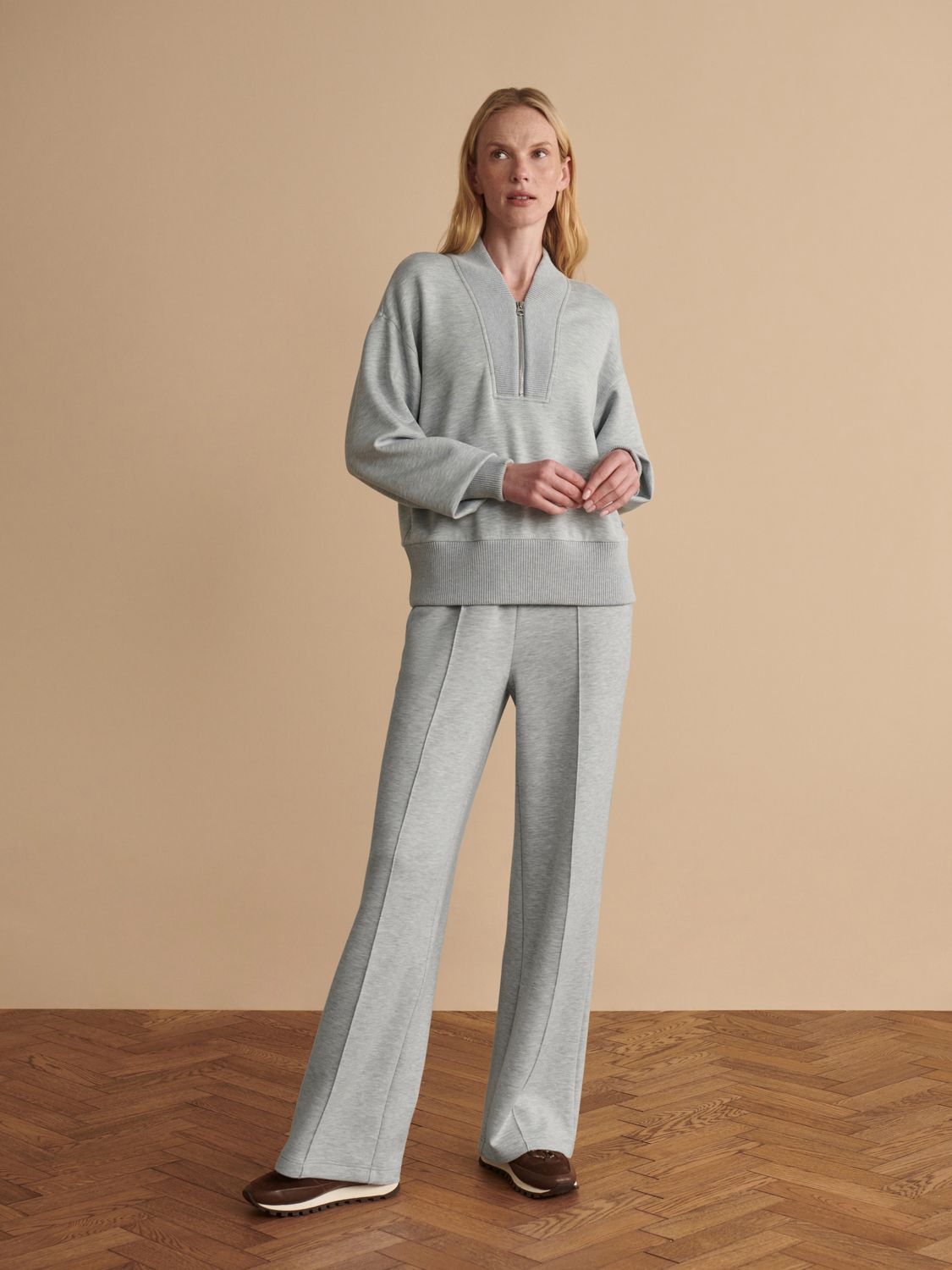 Wide Leg Pant 30- Blue Green Marl 