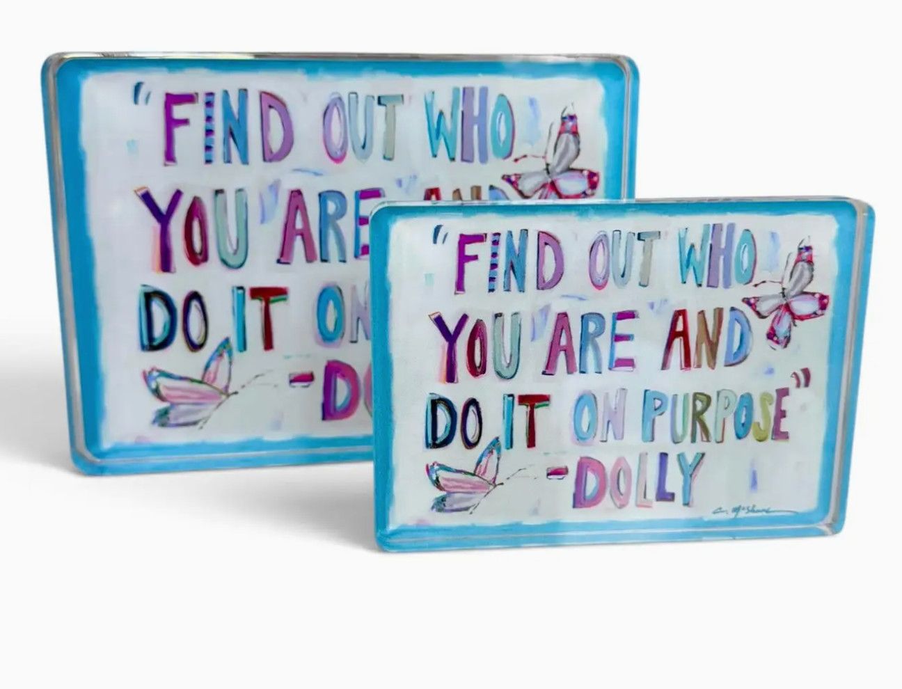Purposefully You Dolly Mini Acrylic Block-Small