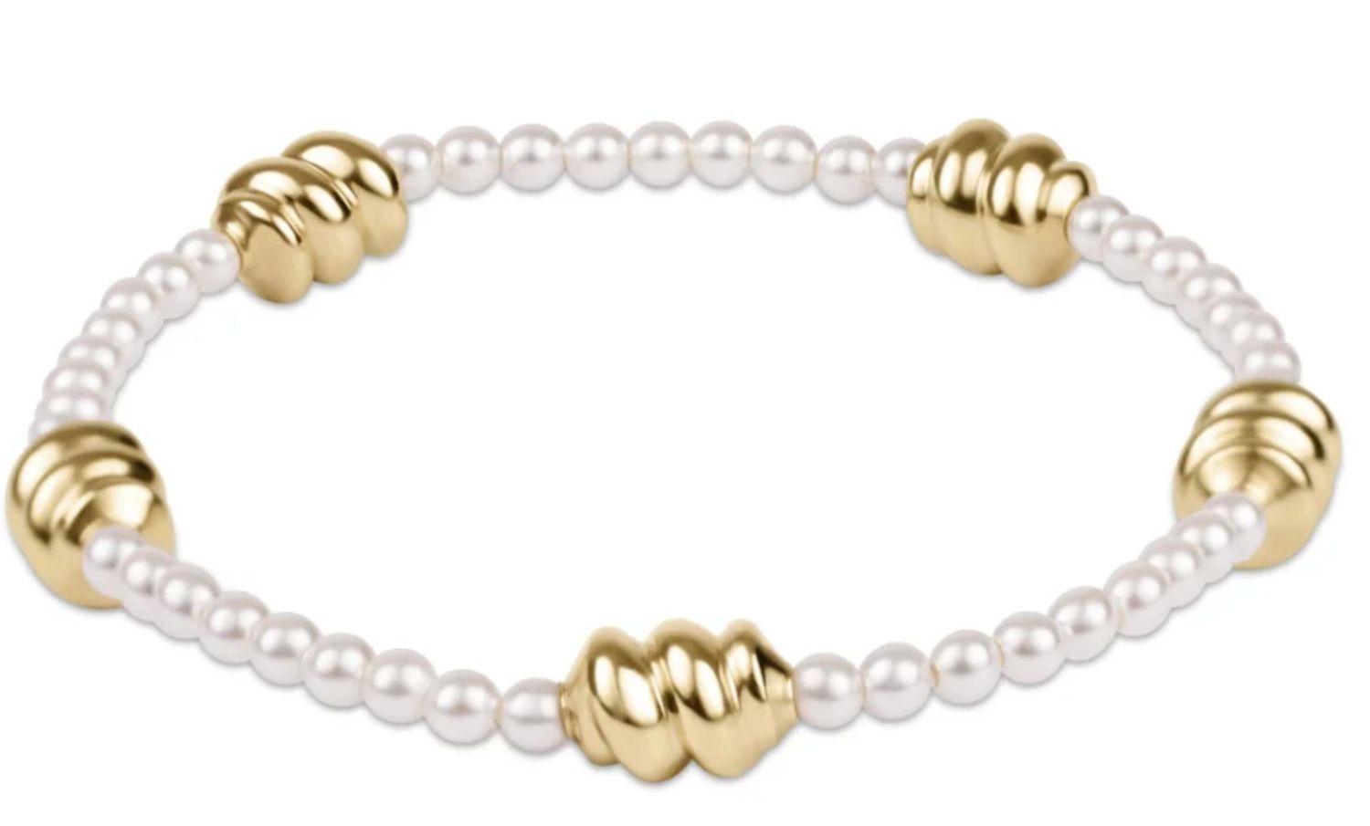 Admire Gold 3mm Pearl Bead Bracelet