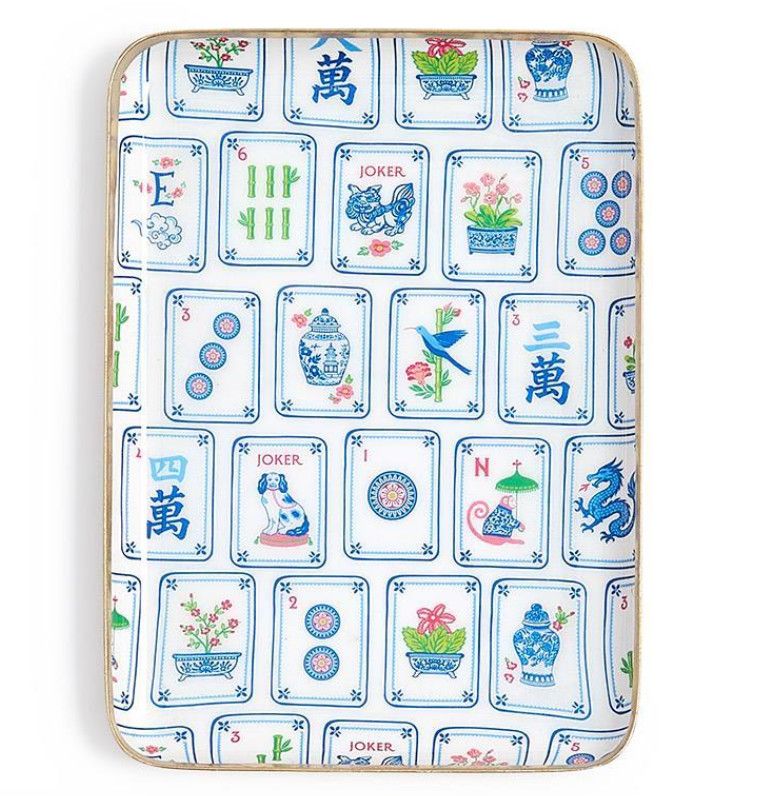 Large mahjong tile tray