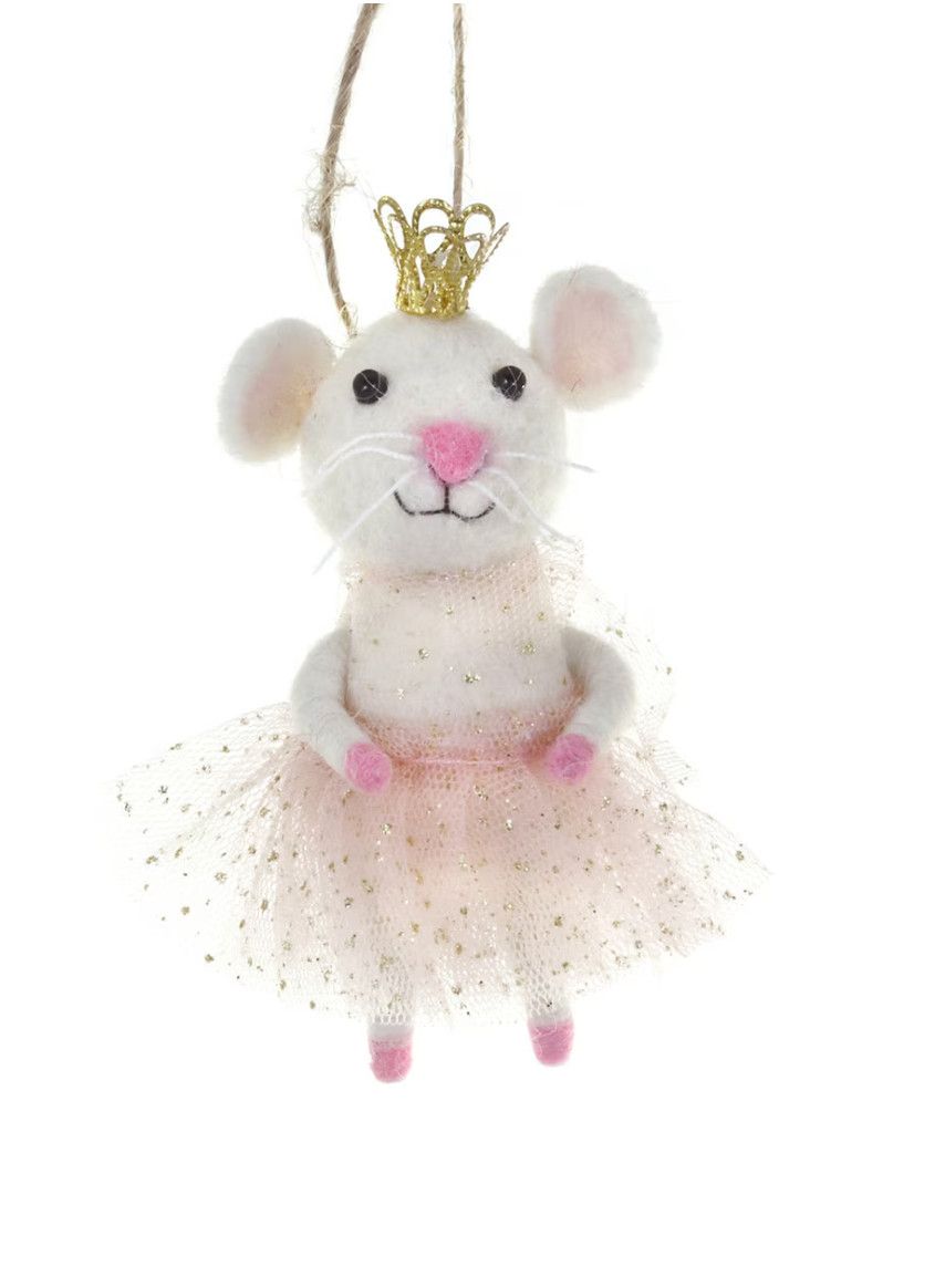 Ballerina Mouse Ornament