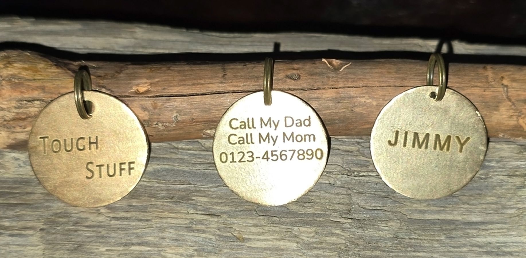 Hundemarke aus Messing - personalisiert