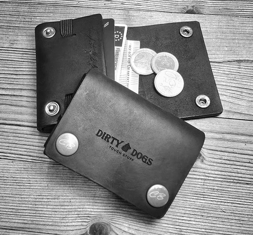 Small Wallet aus Fettleder - personalisiert