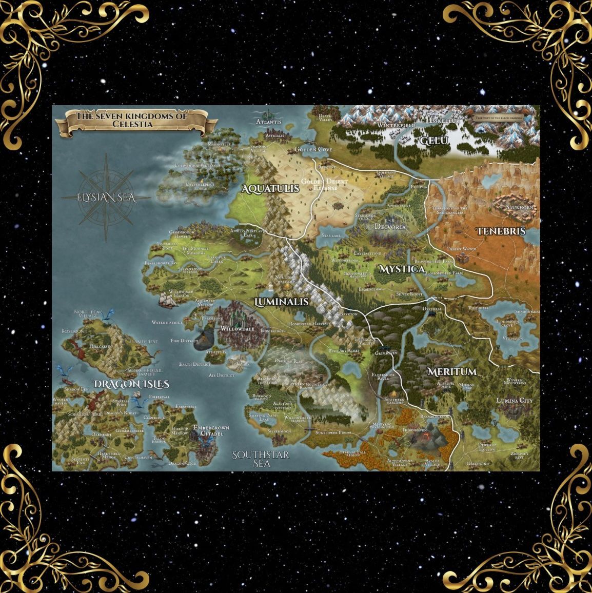 Art print - map of Celestia