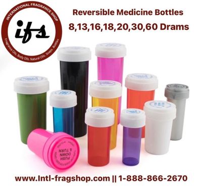 JR-2345MM Bubble Plastic Medicine Jar, Case Qty, 100 Pc