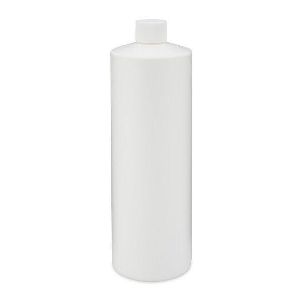 4 oz. Plastic Bottles, Natural LDPE Cylinder Bottles With Plain Caps