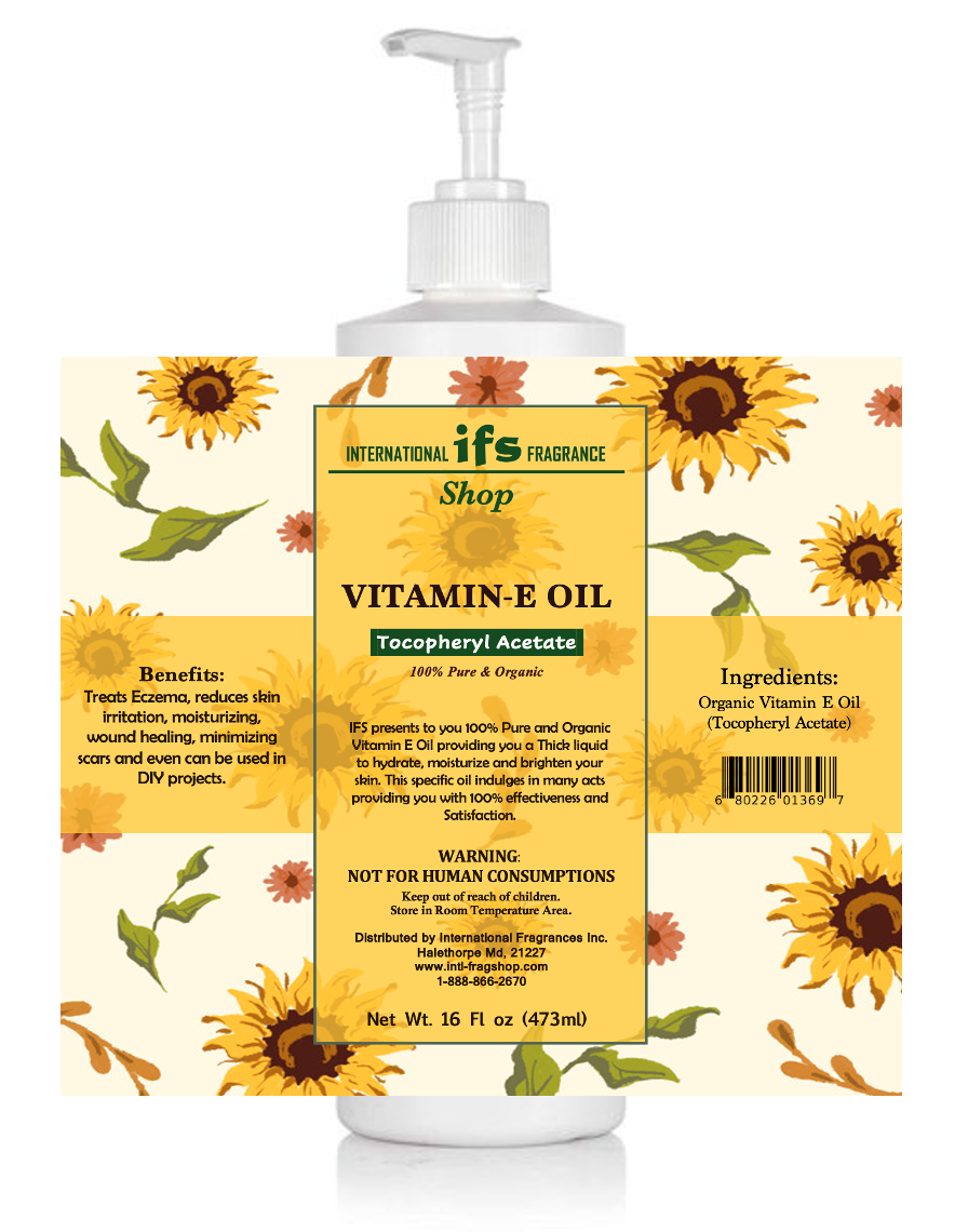 Organic Vitamin E Oil (Tocopheryl Acetate)