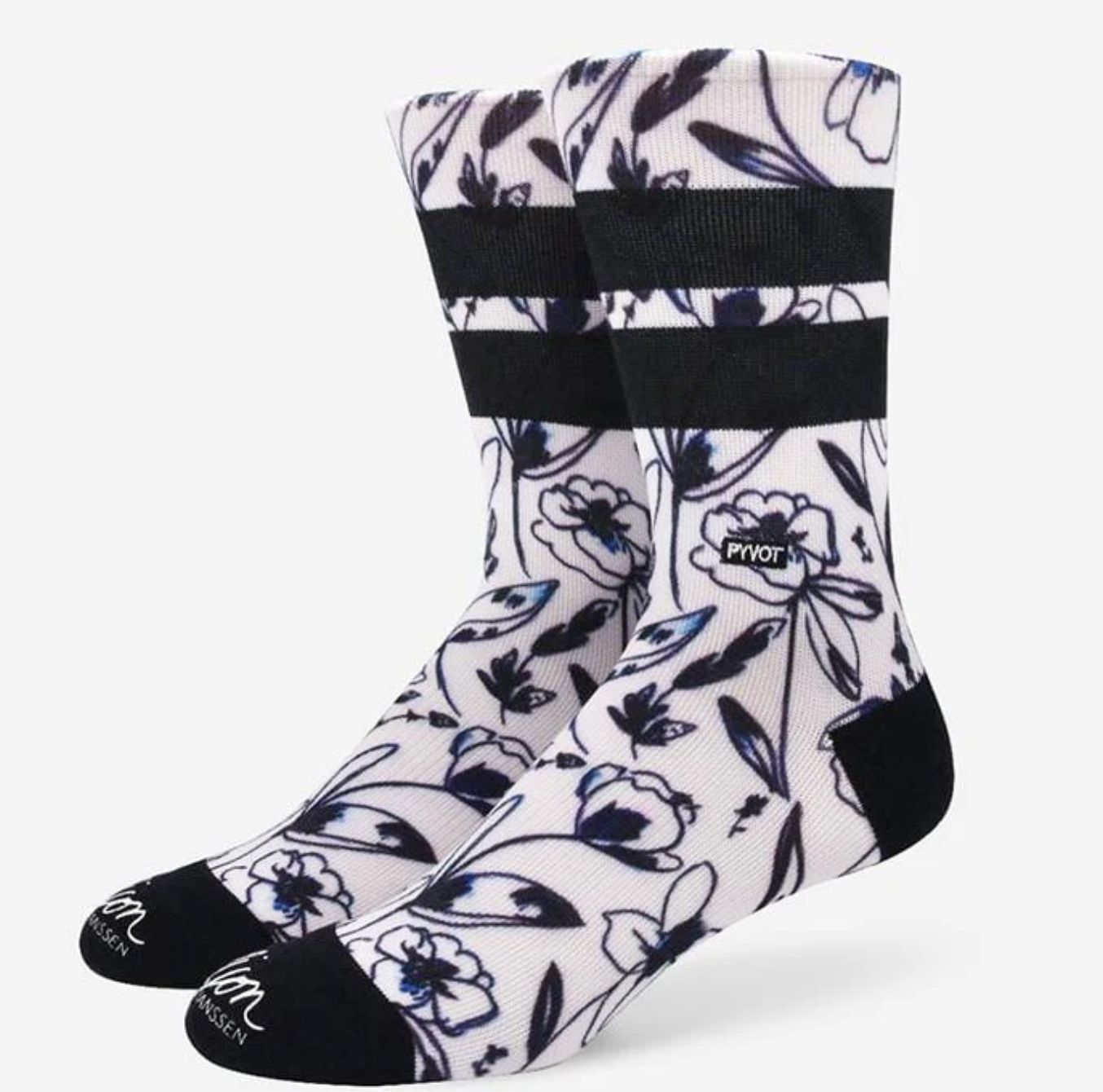 Floral-Ink Sock