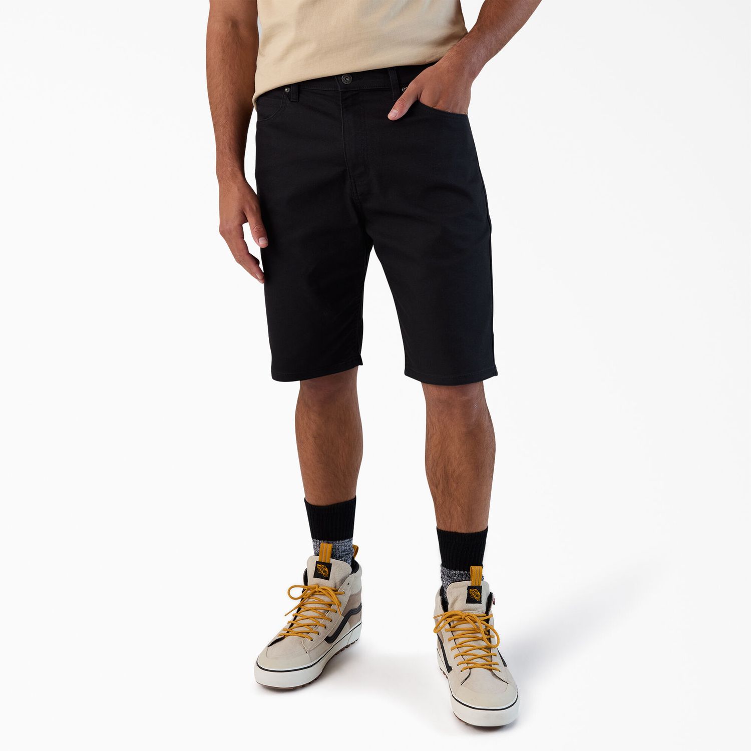 FLEX 5-Pocket Duck Canvas Shorts, 11&quot;