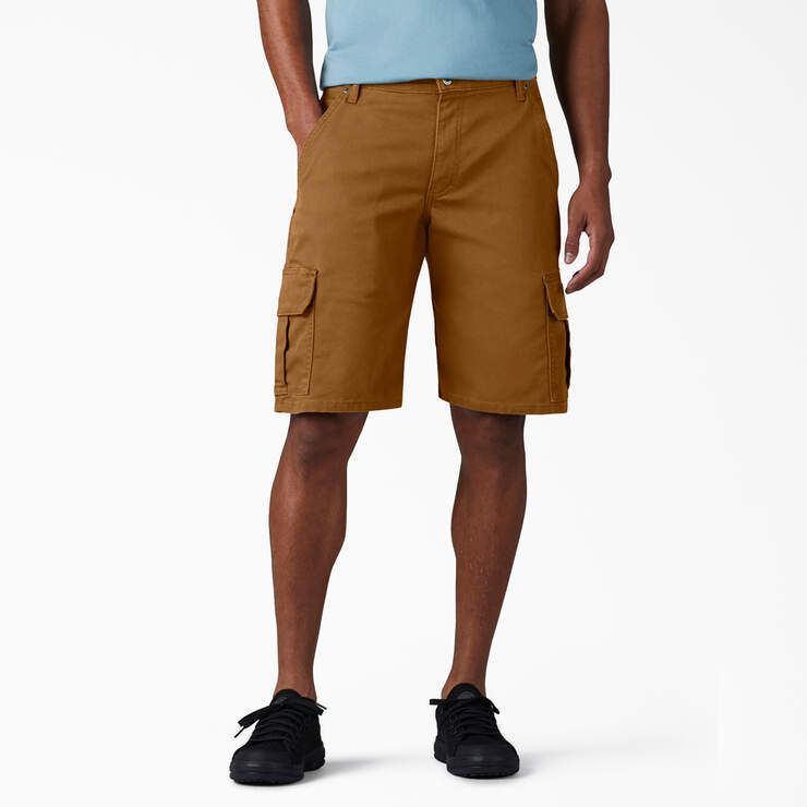 FLEX Relaxed Fit Duck Cargo Shorts, 11&quot;