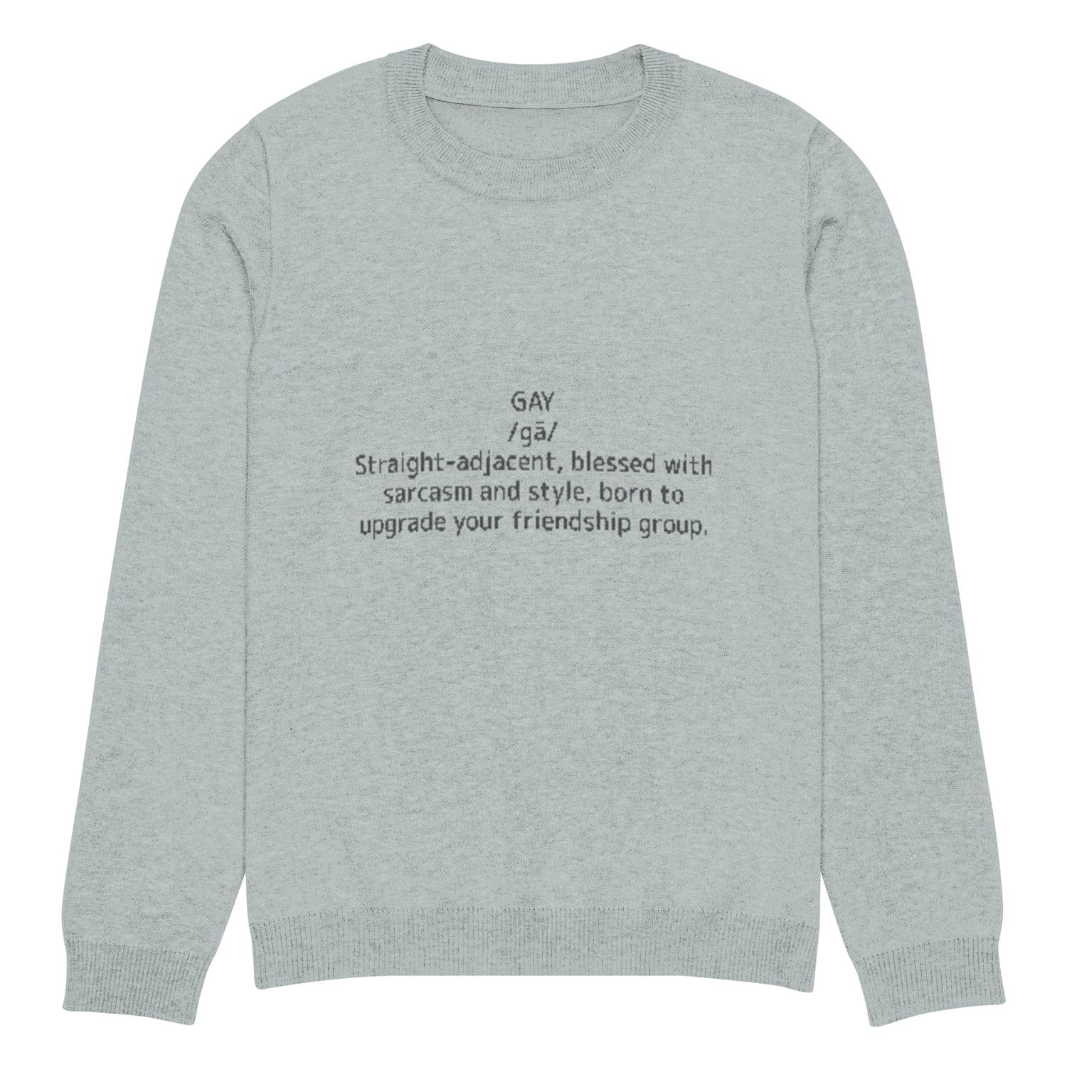 Gay Unisex Knitted Crew Neck Sweater