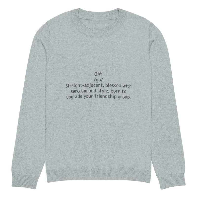 Gay Unisex Knitted Crew Neck Sweater