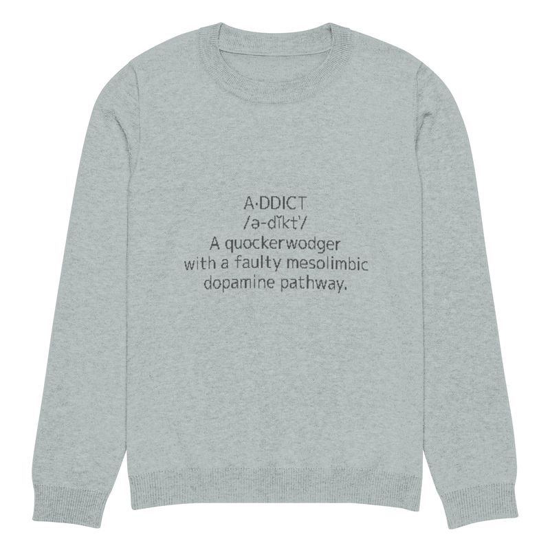 Addict Unisex Knitted Crew Neck Sweater