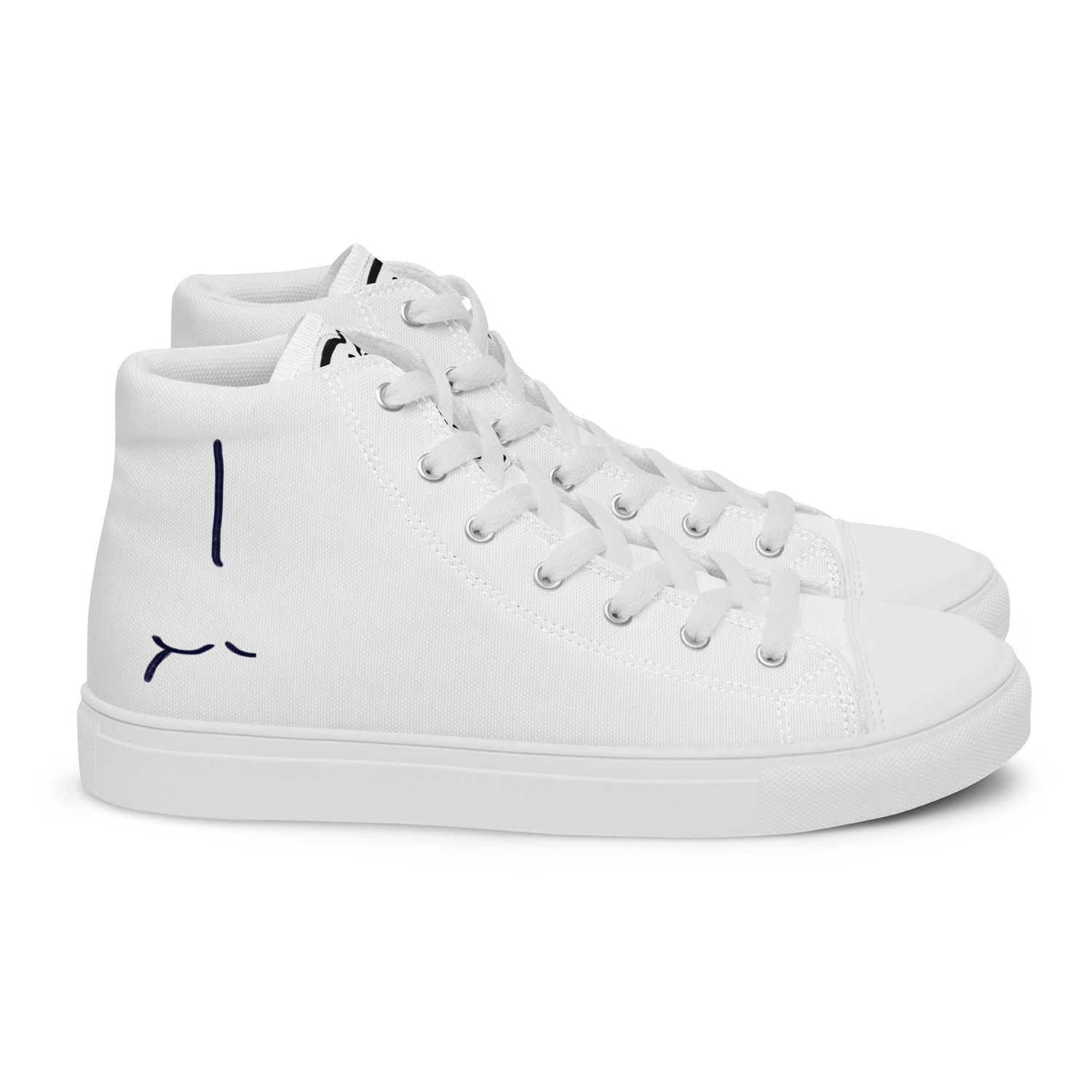 Mounting Nude Men’s High Top Canvas Shoes