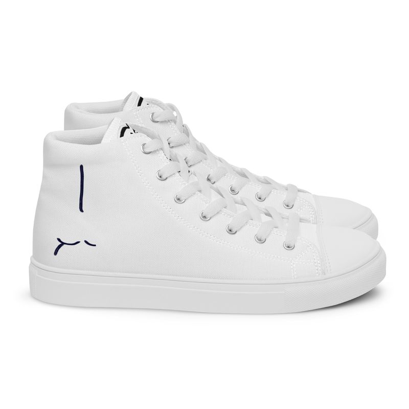Mounting Nude Men’s High Top Canvas Shoes