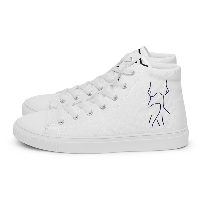 Shy Nude Women’s High Top Canvas Shoes