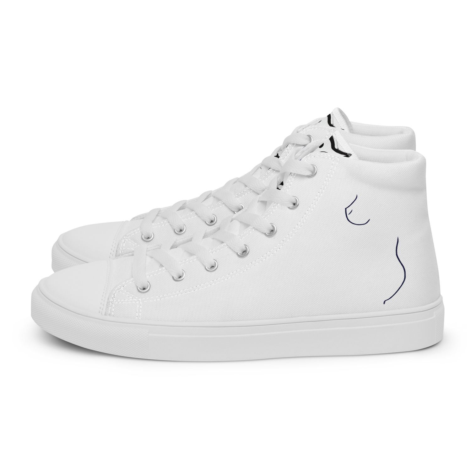 Butt And Boob Nude Women’s High Top Canvas Shoes