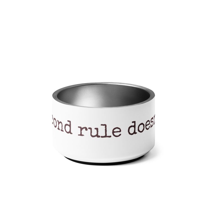 Five-Second Rule Pet Bowl