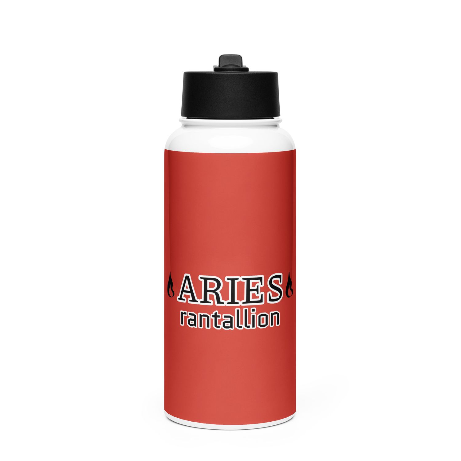 ARIES Rantallion Stainless Steel Water Bottle With A Straw Lid